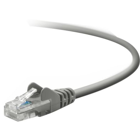 Belkin 3Ft Cat5E Patch Cable, Utp, Gray Pvc Jacket, 24Awg, T568B, 50 Micron,  A3L791-03